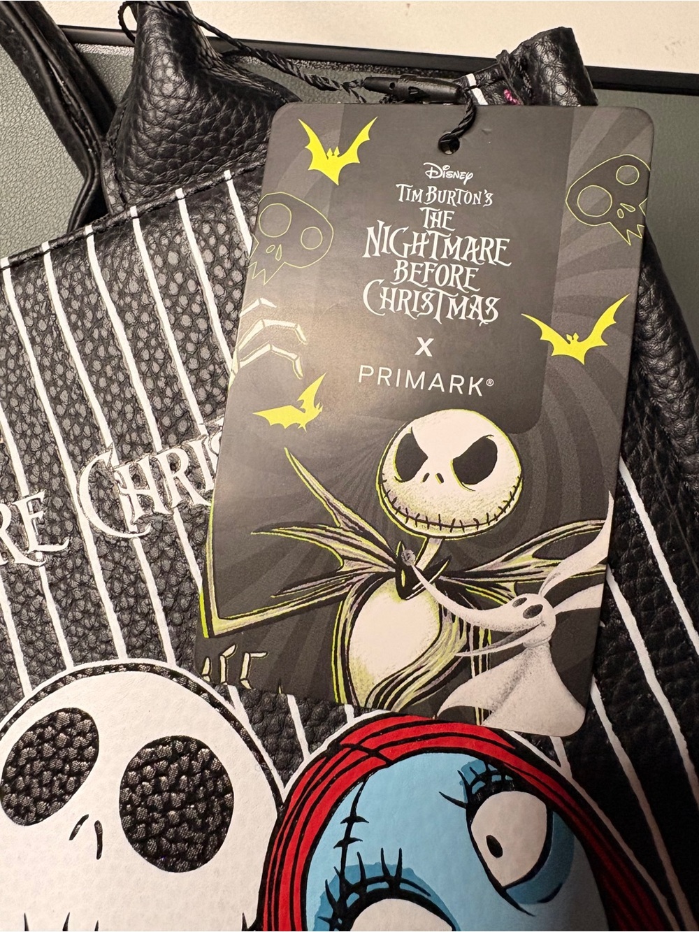 The Nightmare Before Christmas Sally & Jack Black Tote Bag by Primark NWT - Picture 9 of 10
